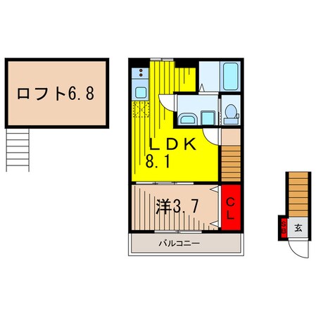 スターク亀有の物件間取画像